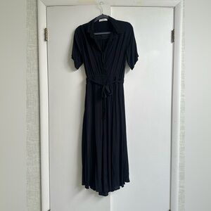 Aura black shirt dress